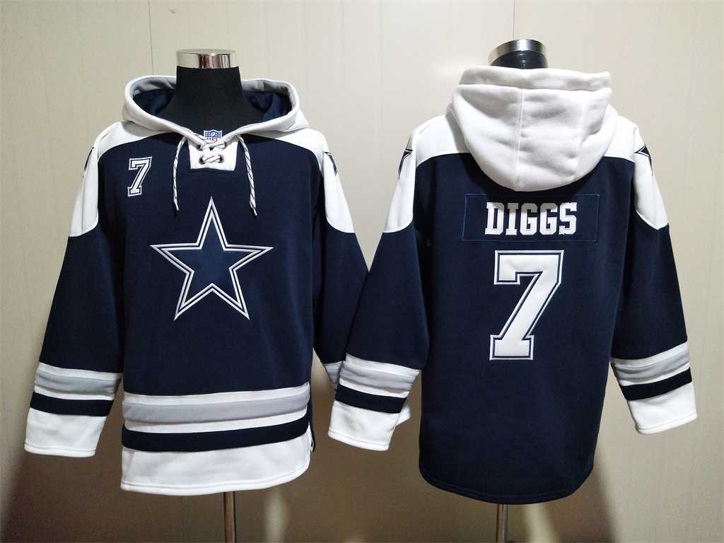 Dallas Cowboys #7 Trevon Diggs Navy Blue Ageless Must Have Lace Up Pullover Hoodie,We sell and wholesale Dallas Cowboys #7 Trevon Diggs Navy Blue Ageless Must Have Lace Up Pullover Hoodie on line form chian!